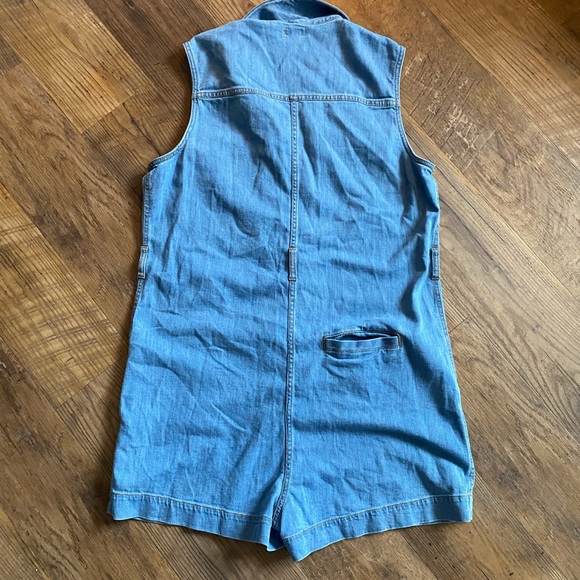 Faherty Denim Sleeveless Romper no belt - Picture 3 of 3